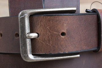 HILASON Western Genuine Leather Belt for Men Women Cowboy Cowgirl Handmade Unisex Full Grain Heavy Duty Tooled Belt for Jeans